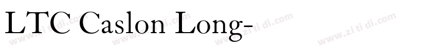 LTC Caslon Long字体转换
